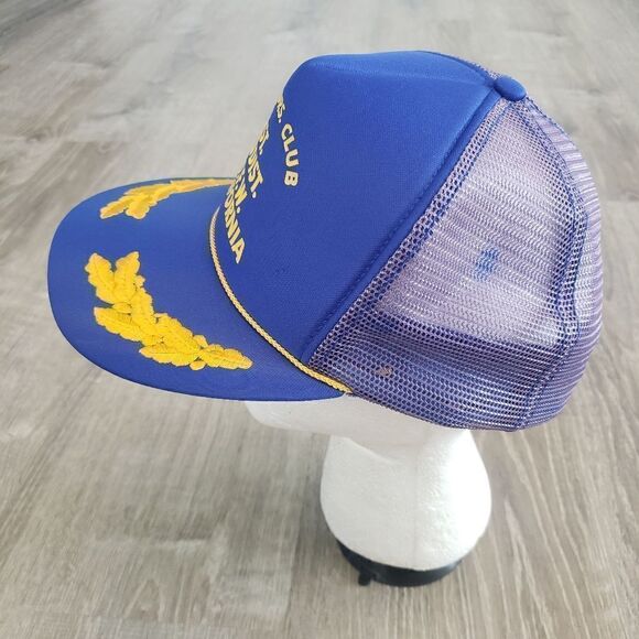 Vintage VFW District 1 Past Commanders Club Adjustable Trucker Snapback Hat Cap - Picture 3 of 8